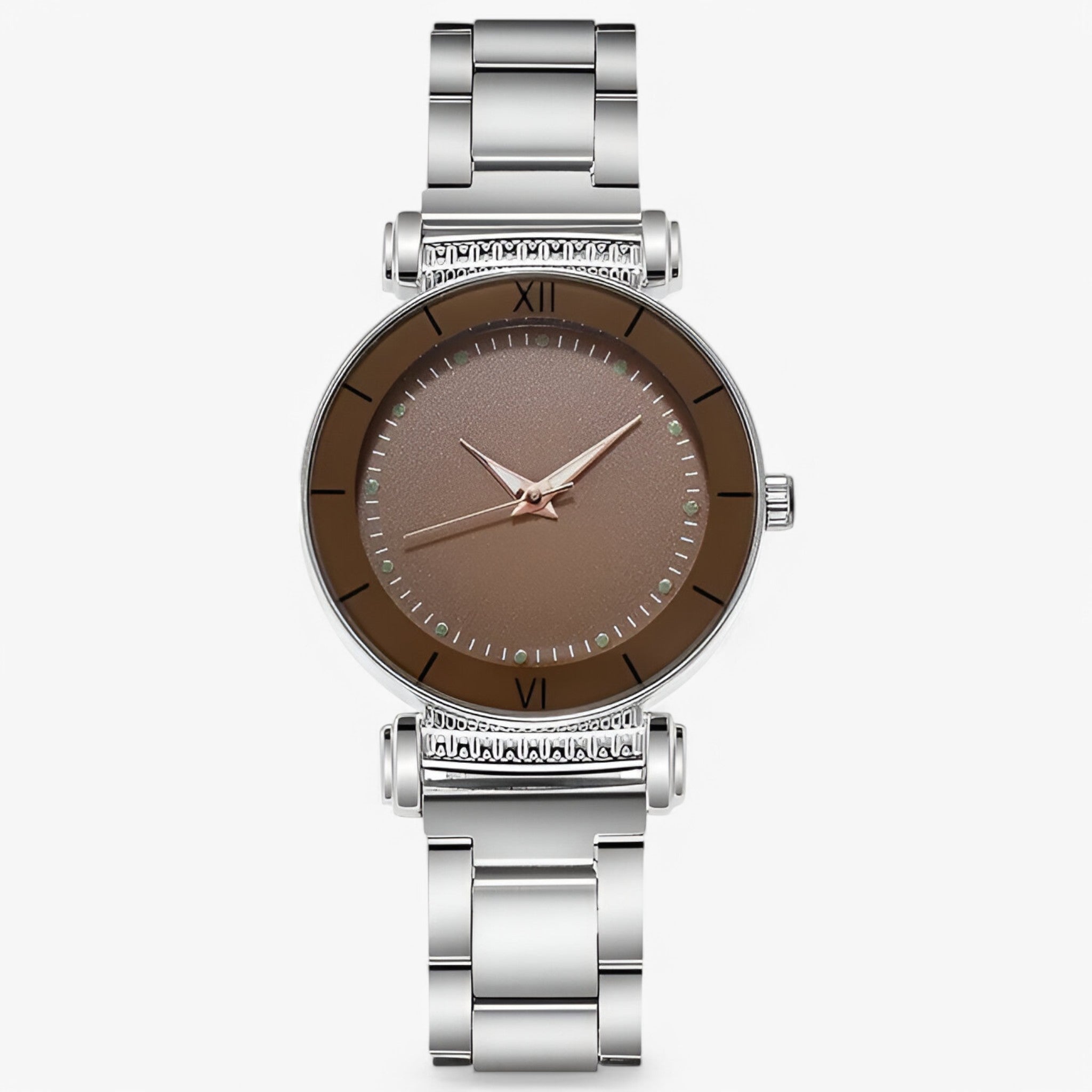 Julia | Elegant smukt stålur - Brun - watches - {{ product_tags }