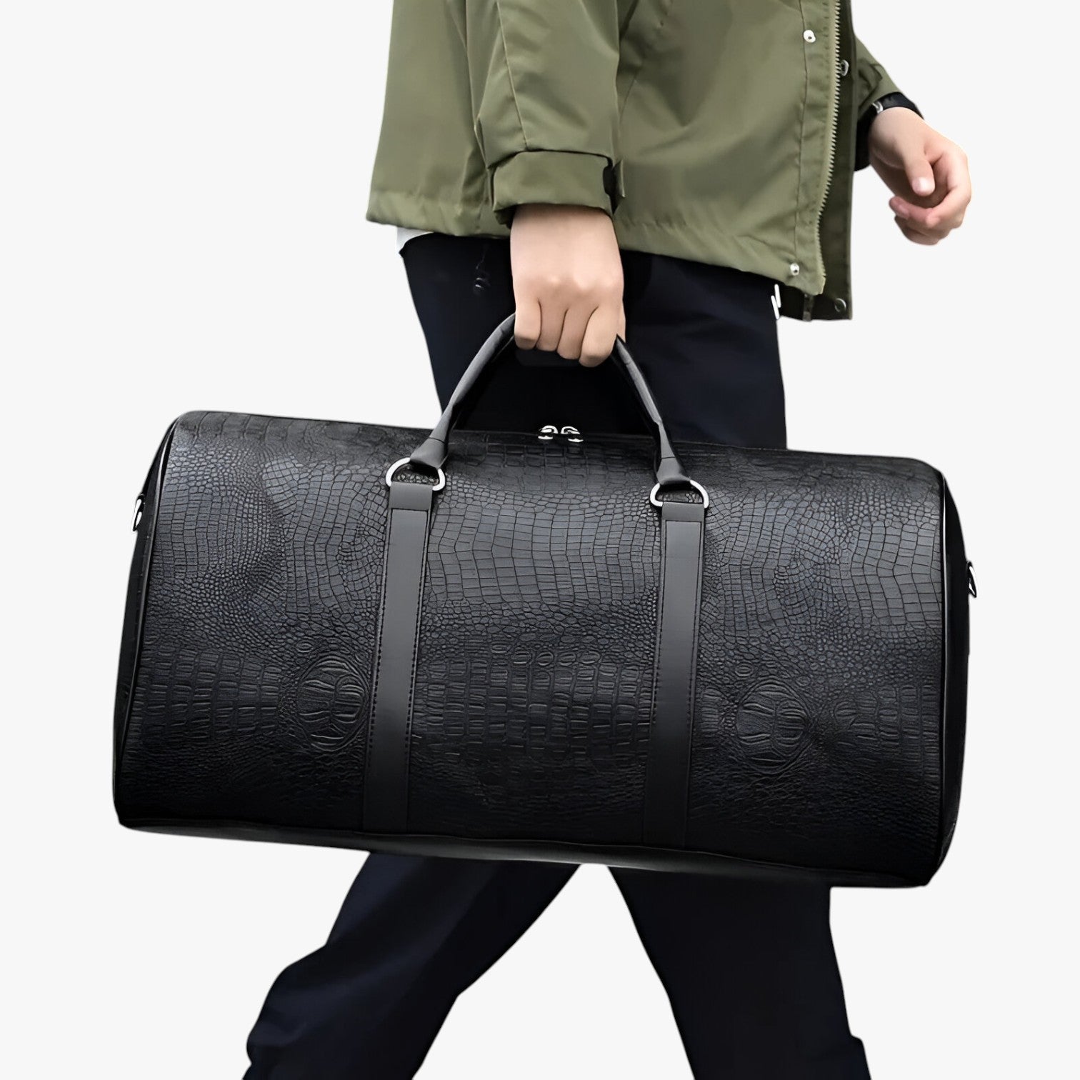 Archie | Robust og rummelig læder rejsetaske - - bags - {{ product_tags }