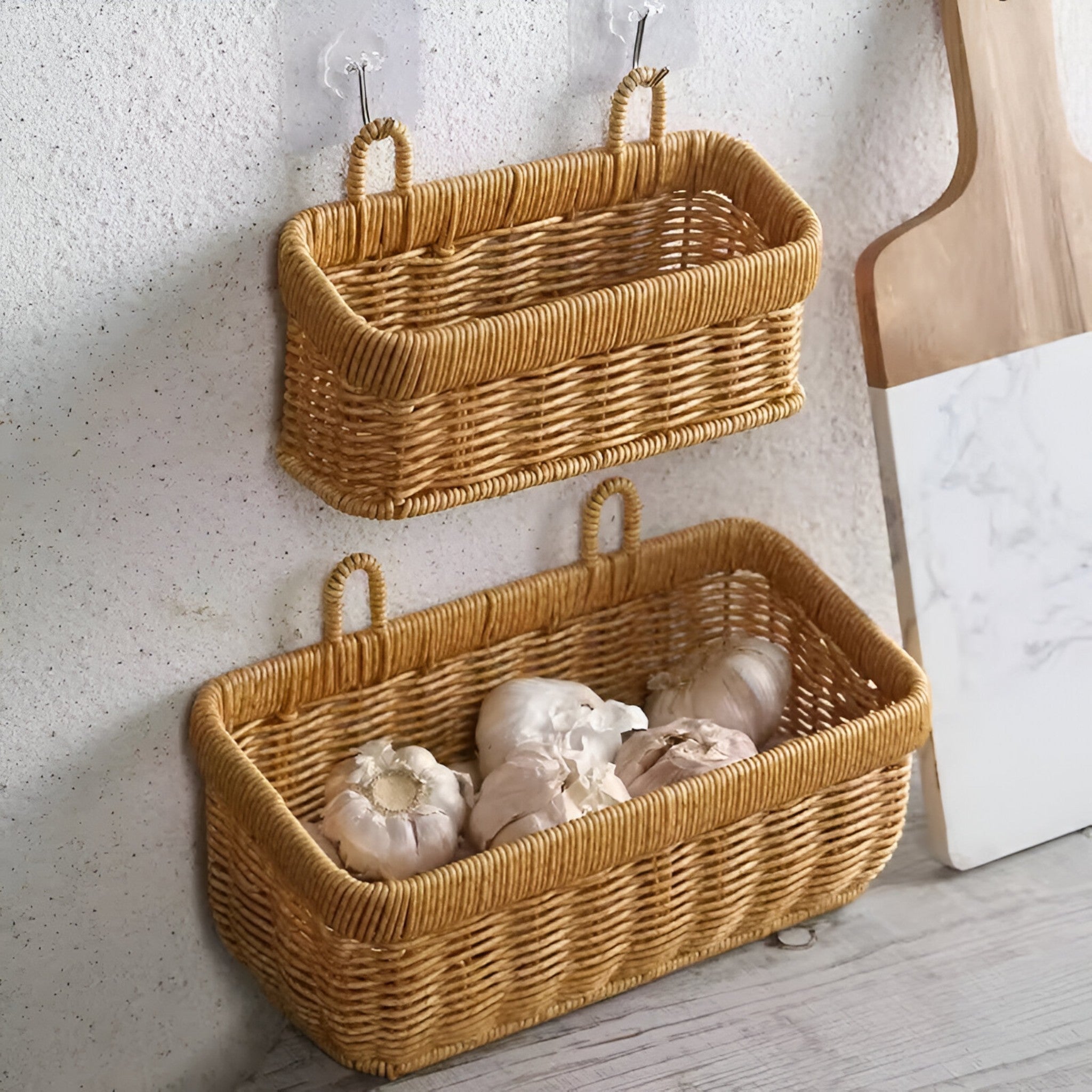 Lina | Håndvævet væghængt opbevaringskurv - - house & garden - {{ product_tags }