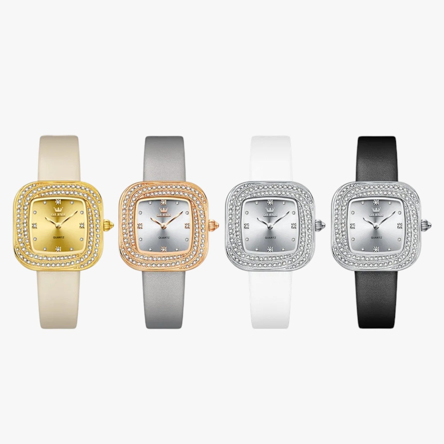 Blair | Elegant firkantet læderur - - watches - {{ product_tags }