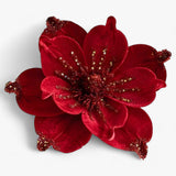 Flowers | Sparkling Artificial Christmas Flowers - Ornaments for the Christmas Tree