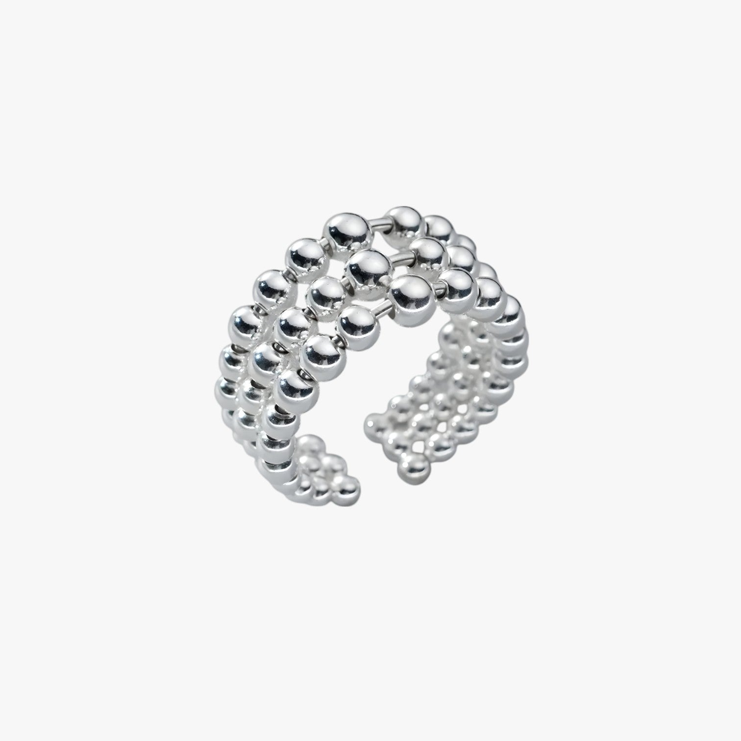 Sienna | Elegant & Unik – Håndlavet 3-lags geometrisk sølvring - - watches - {{ product_tags }