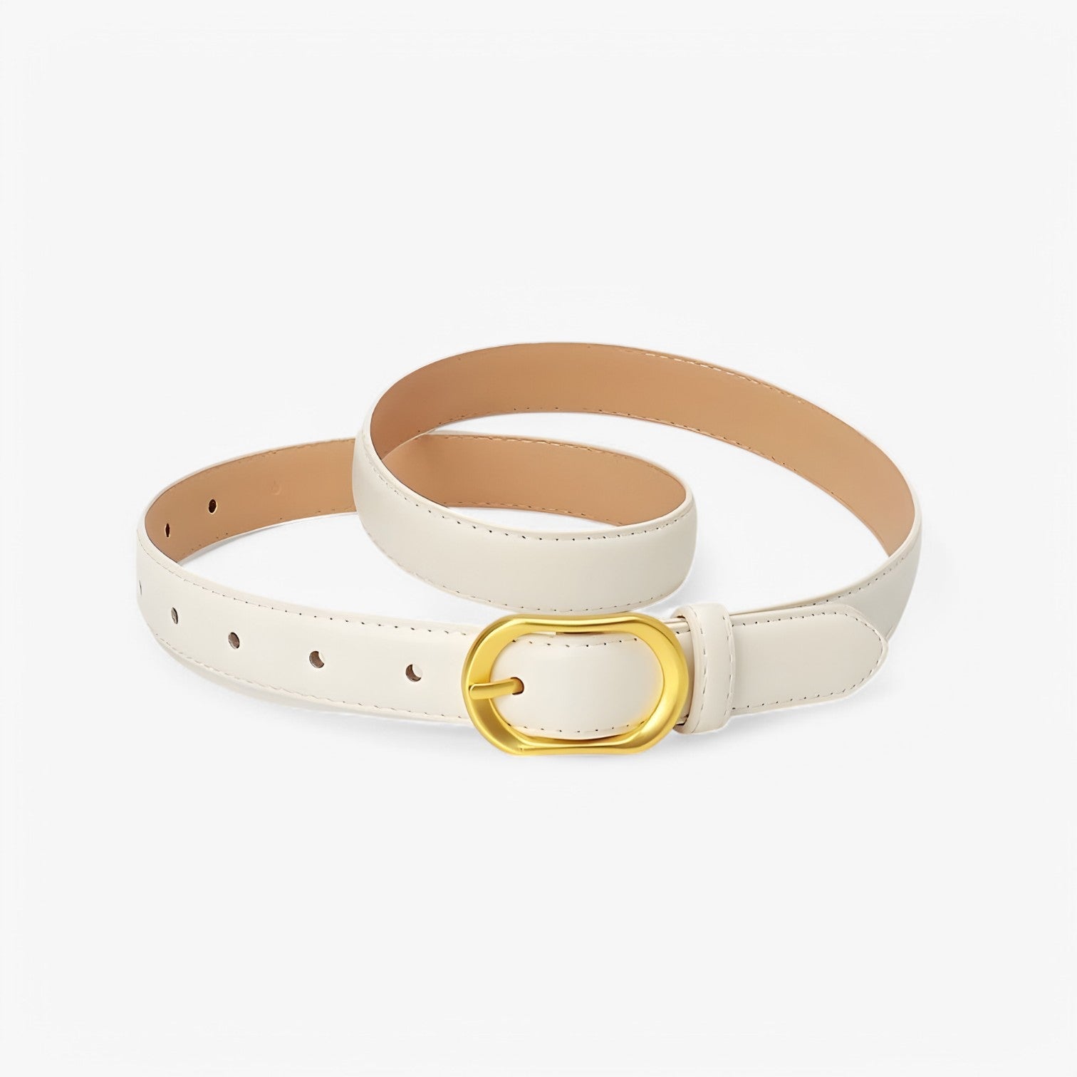 Antonella | Alsidig Designerbælte – Perfekt til Jeans & Kjoler - Hvid 103cm - women's fashion - {{ product_tags }