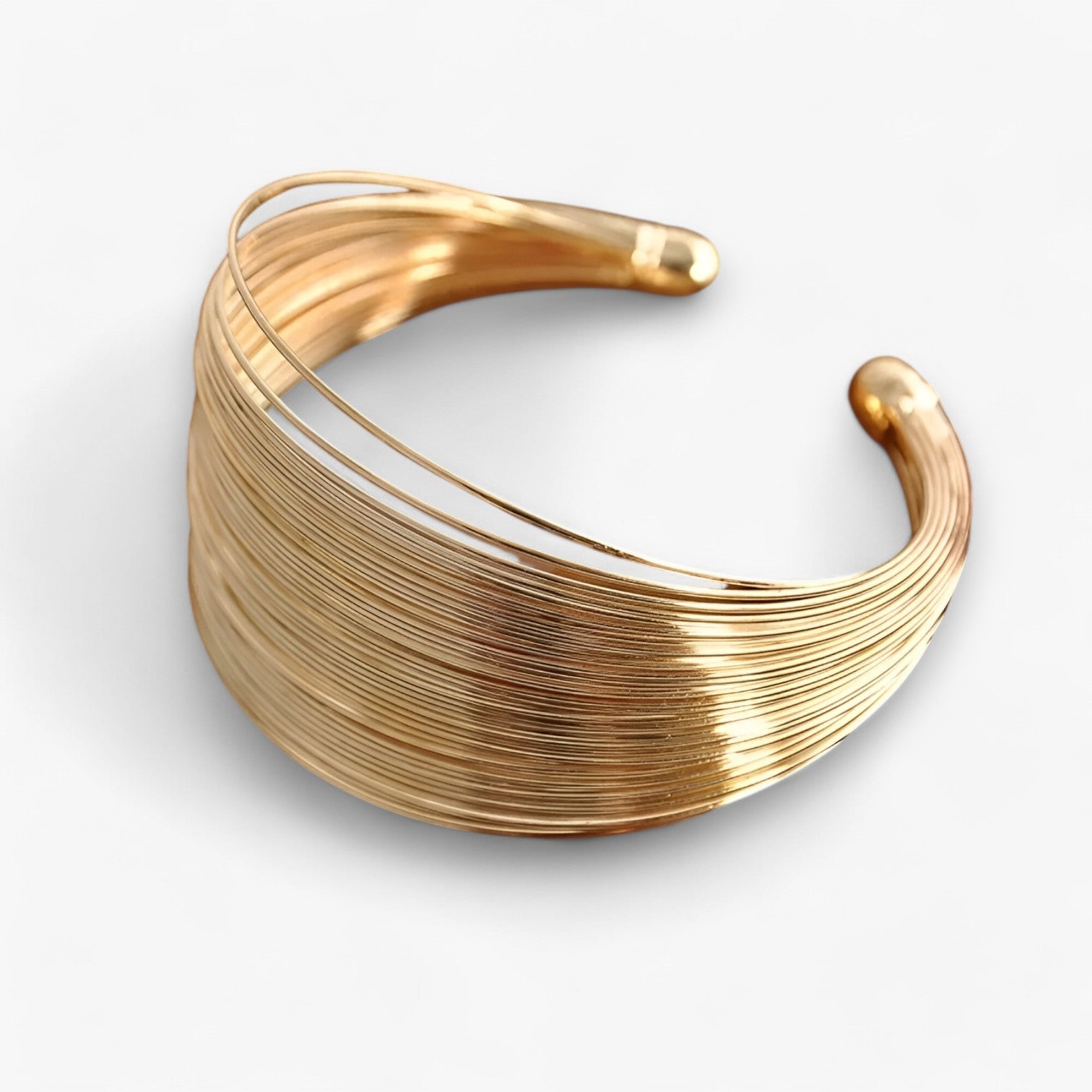 Hana | Multi-lags Vintage Guld Cuff Armbånd – Justerbart Armbånd til Kvinder - - women's fashion - {{ product_tags }