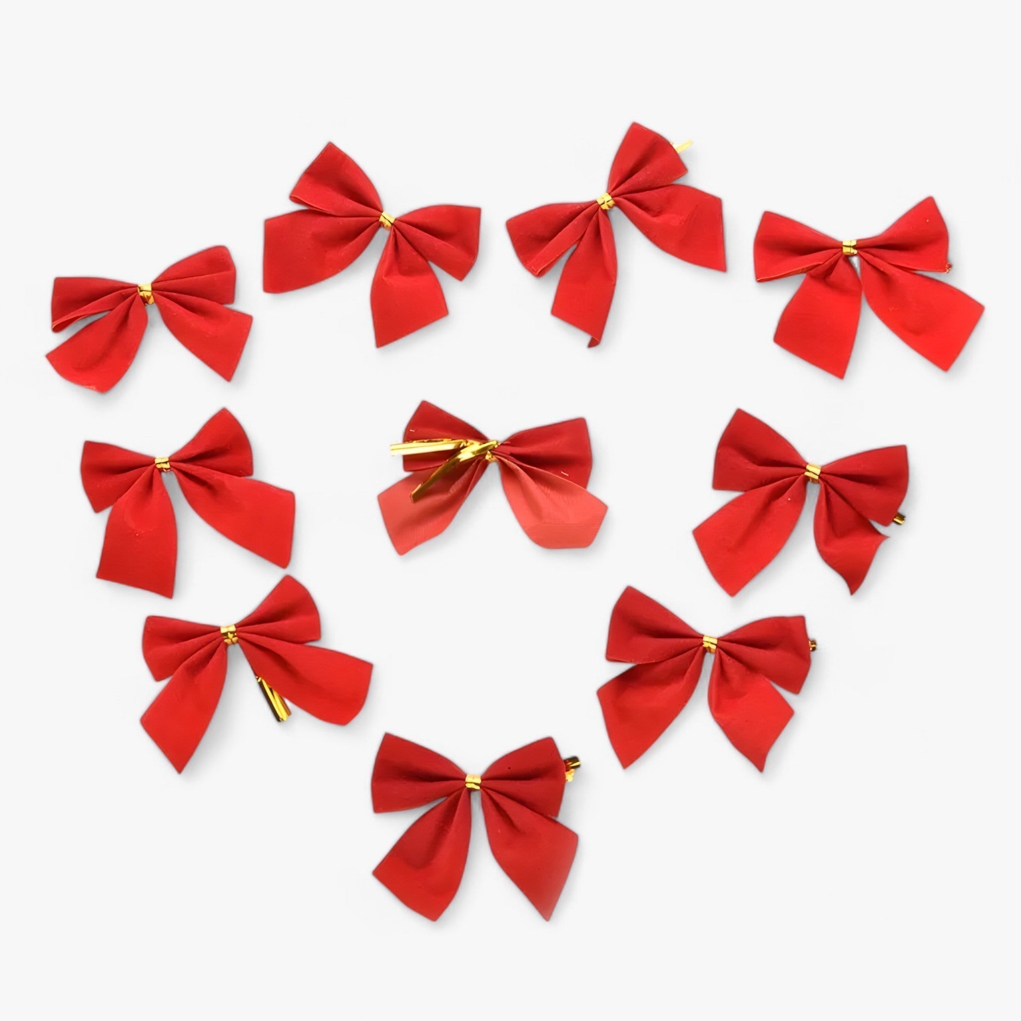 Julepynt | 12 Røde Knytbånd - Festlig og Elegant Pynt til Juletræet - - christmas - {{ product_tags }