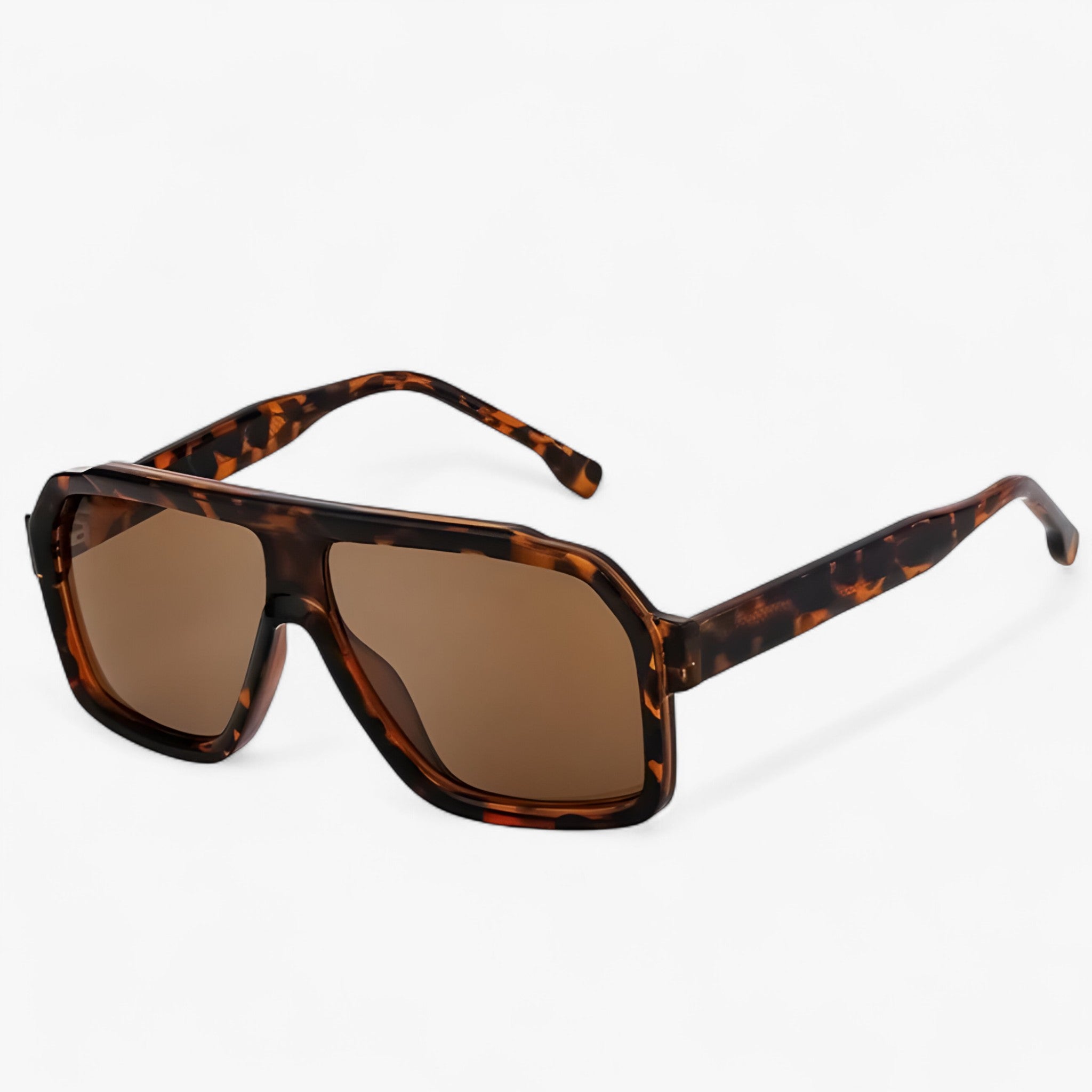 Nico | Oversized solbriller i luksusmetal - Leopard - watches - {{ product_tags }