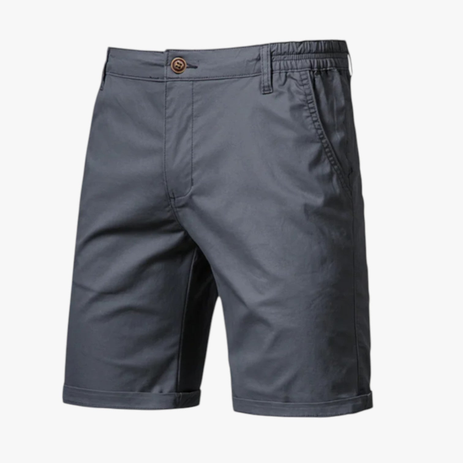 Grant | Herreshorts i stretchbomuld: premium komfort til afslapning - Mørkegrå - Grant | Herreshorts i stretchbomuld: premium komfort til afslapning - €25 - {{ product_tags }