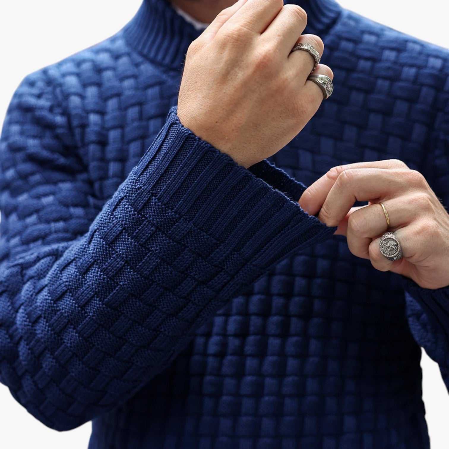 Nathan | Mænds varm vinterstrikkede rundhalsede bløde sweatere - - Nathan | Mænds varm vinterstrikkede rundhalsede bløde sweatere - €25 - {{ product_tags }