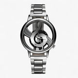 Larissa | Fashionable music watch with leather strap