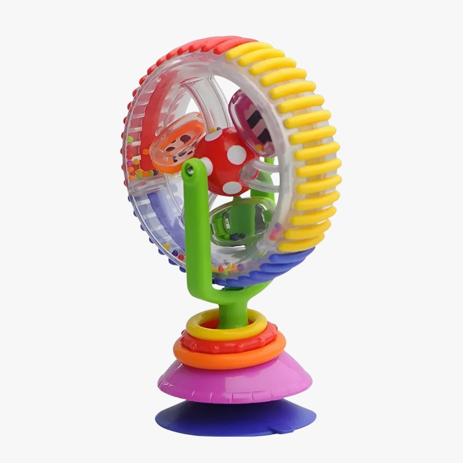 Dela | Interaktiv spinner til højstol med sugekop - 1stk. Udsigtshjul - baby - {{ product_tags }