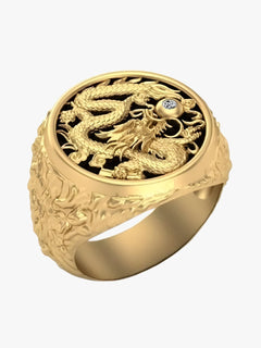 Seth | Guld drage ring til mænd – Stærk blikfang med symbolsk kraft