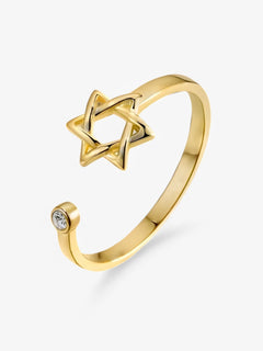 Brisa | Elegant ster zirkoon ring – Justerbar & tidløs skønhed