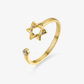 Brisa | Elegant ster zirkoon ring – Justerbar & tidløs skønhed