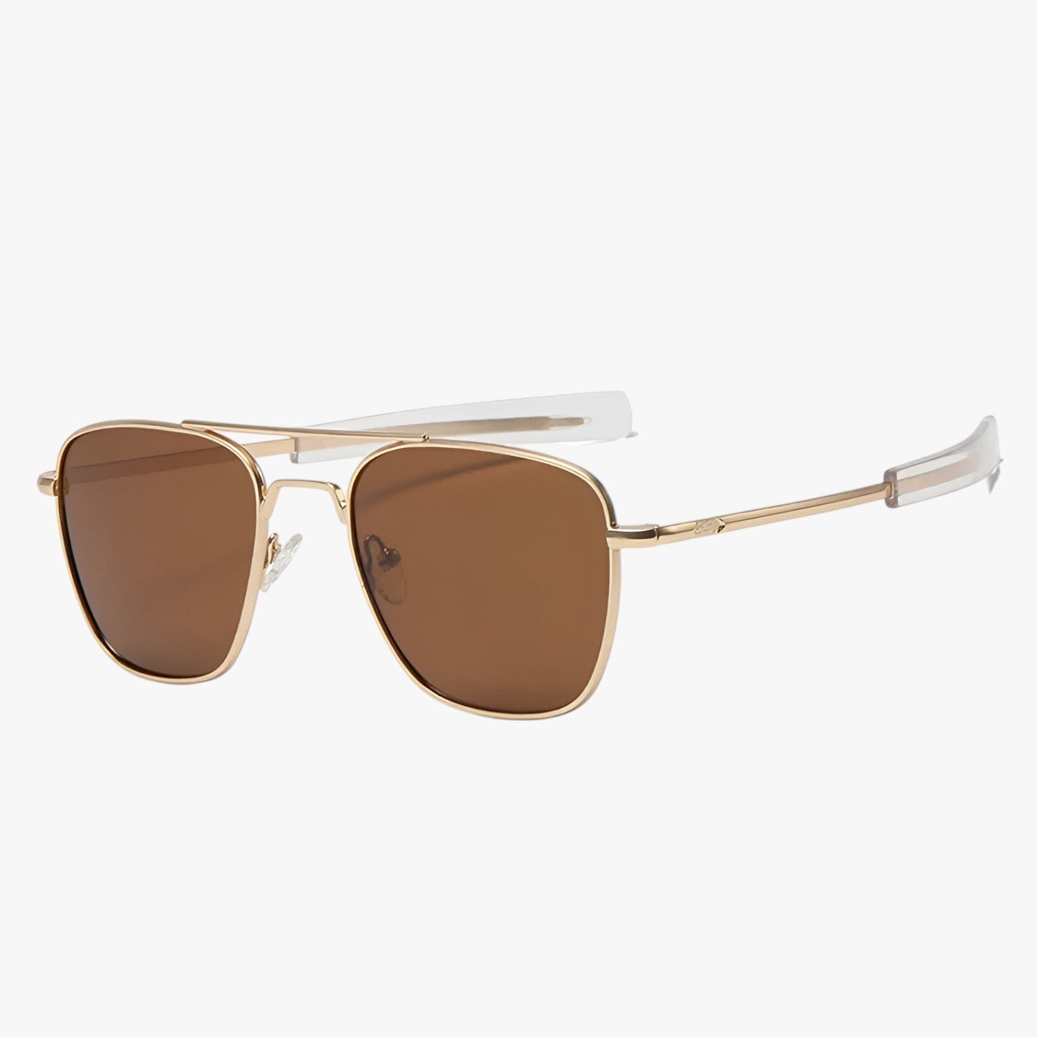 Max | Vintage solbriller i let metal - Brun Guld Polariseret - men's fashion - {{ product_tags }