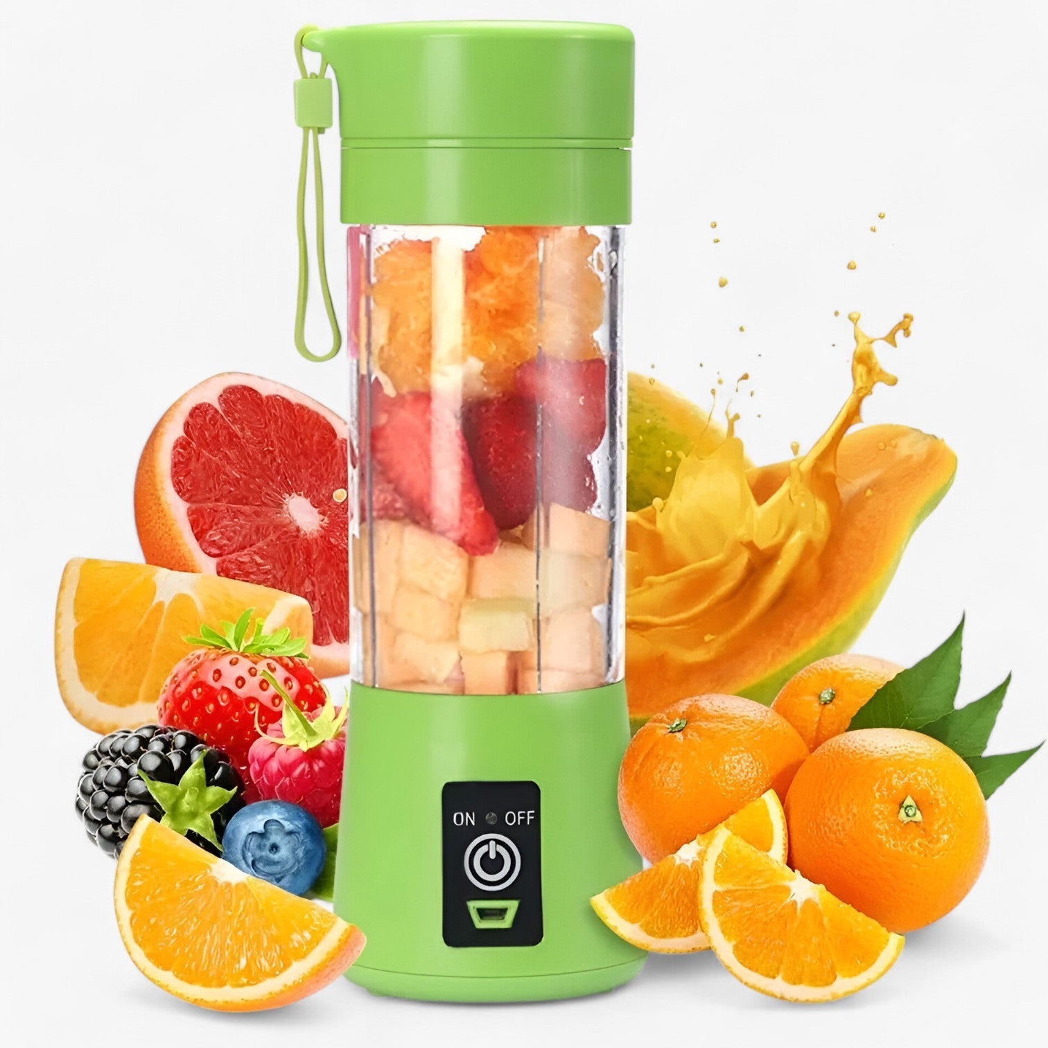 Karylle | Bærbar USB-juicer: Friske smoothies når som helst og hvor som helst - Grøn - gadgets - {{ product_tags }
