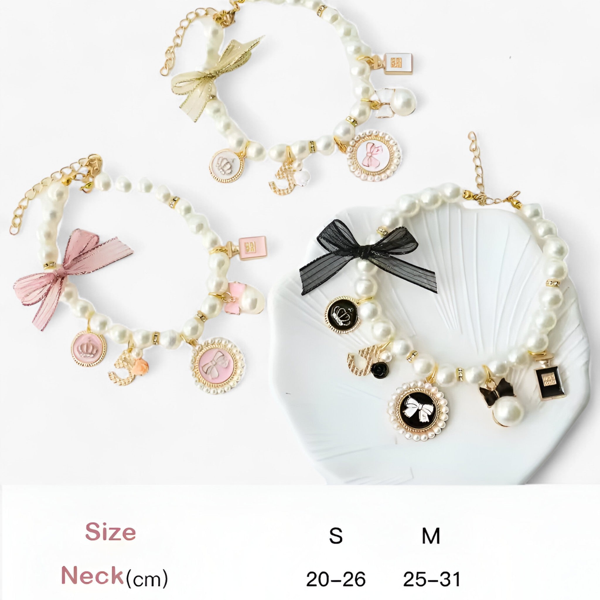 Bella | Luxe Perlekra til Huseinler med Strass - - other - {{ product_tags }