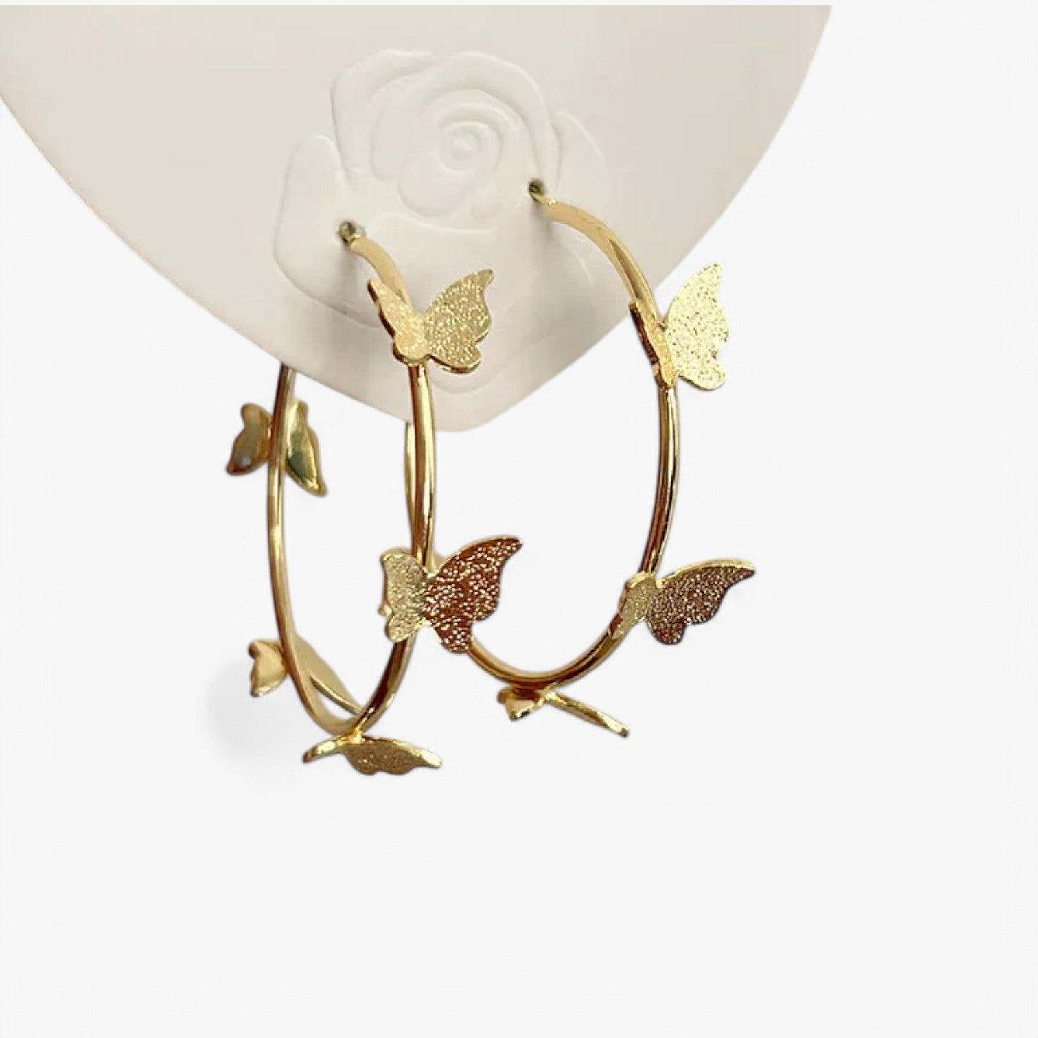 Nancy | Trendy butter bløde creoler – Stramme, stilfulde og letvægtige - Guld - women's fashion - {{ product_tags }