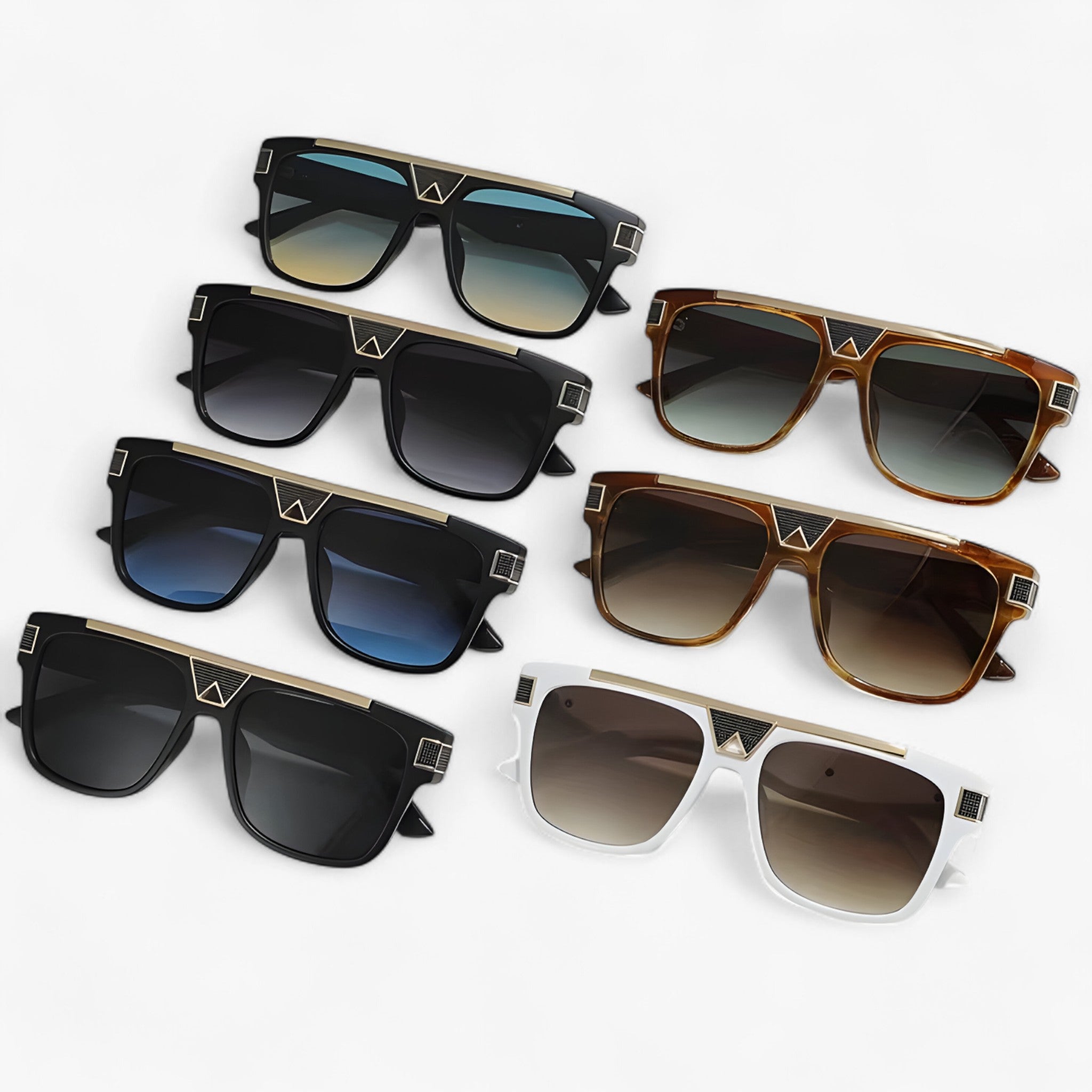 Samuel | Vintage Aviator Solbriller med Stel - - watches - {{ product_tags }