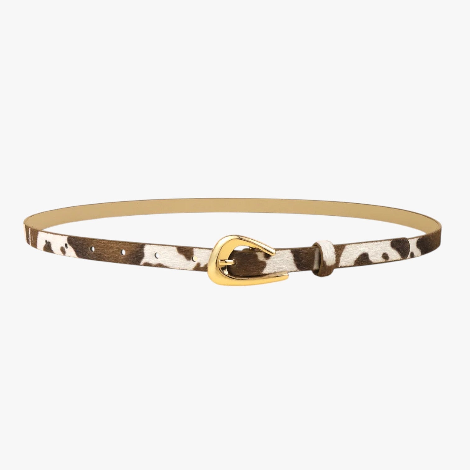 Dorothy | Retro Gothisk Talje med Guldspænde - Hvidt kaffemønster 110cm - Dorothy | Retro Gothisk Talje med Guldspænde - €25 - {{ product_tags }