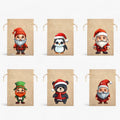 Joel | Sacchetti regalo natalizi con Babbo Natale - perfetti per diffondere gioia ai bambini