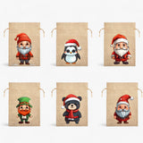 Joel | Christmas Gift Bags with Santa Claus - Perfect for Spreading Joy to Children