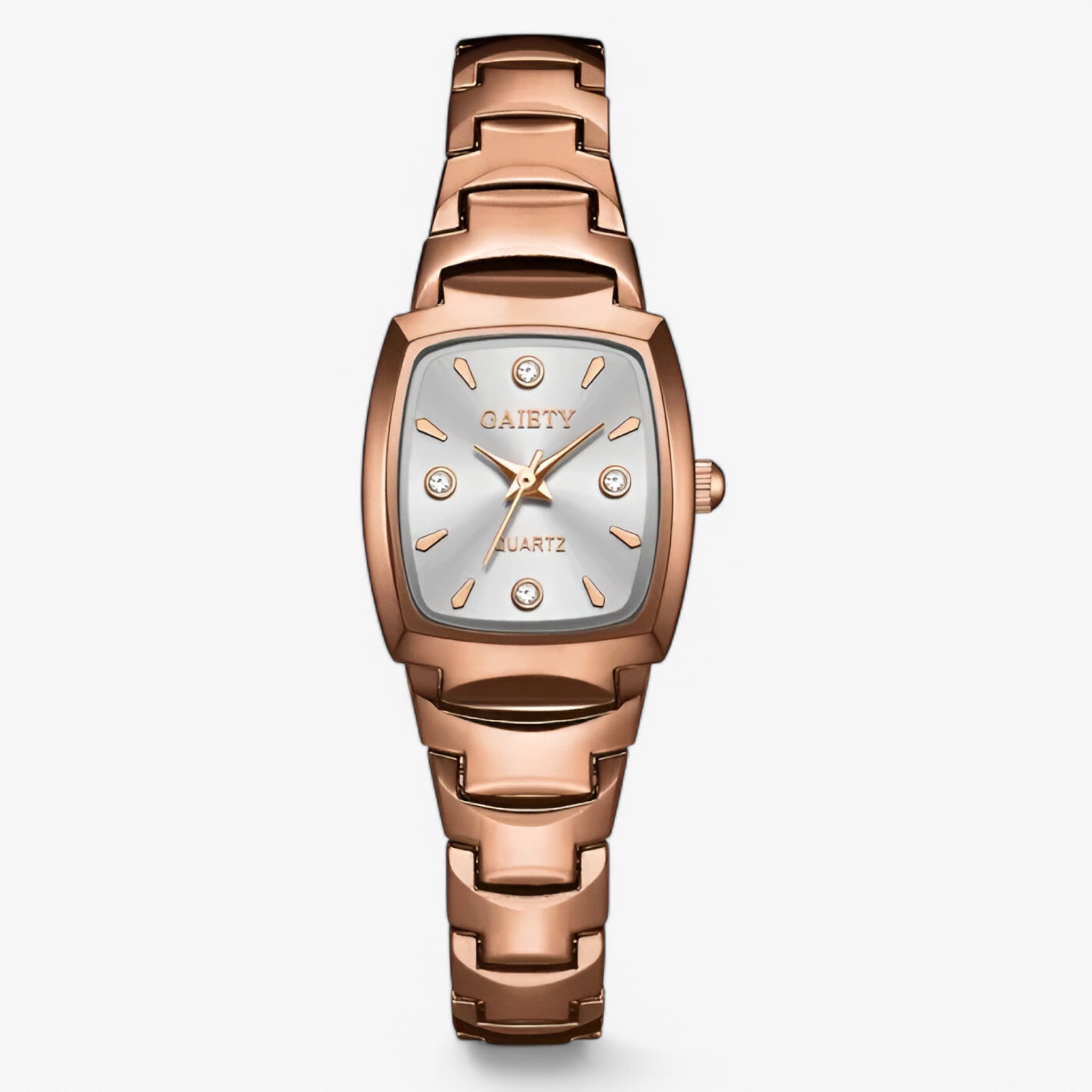 Irene | Casual dame quartz ur med rustfri stålrem - brun hvid - watches - {{ product_tags }