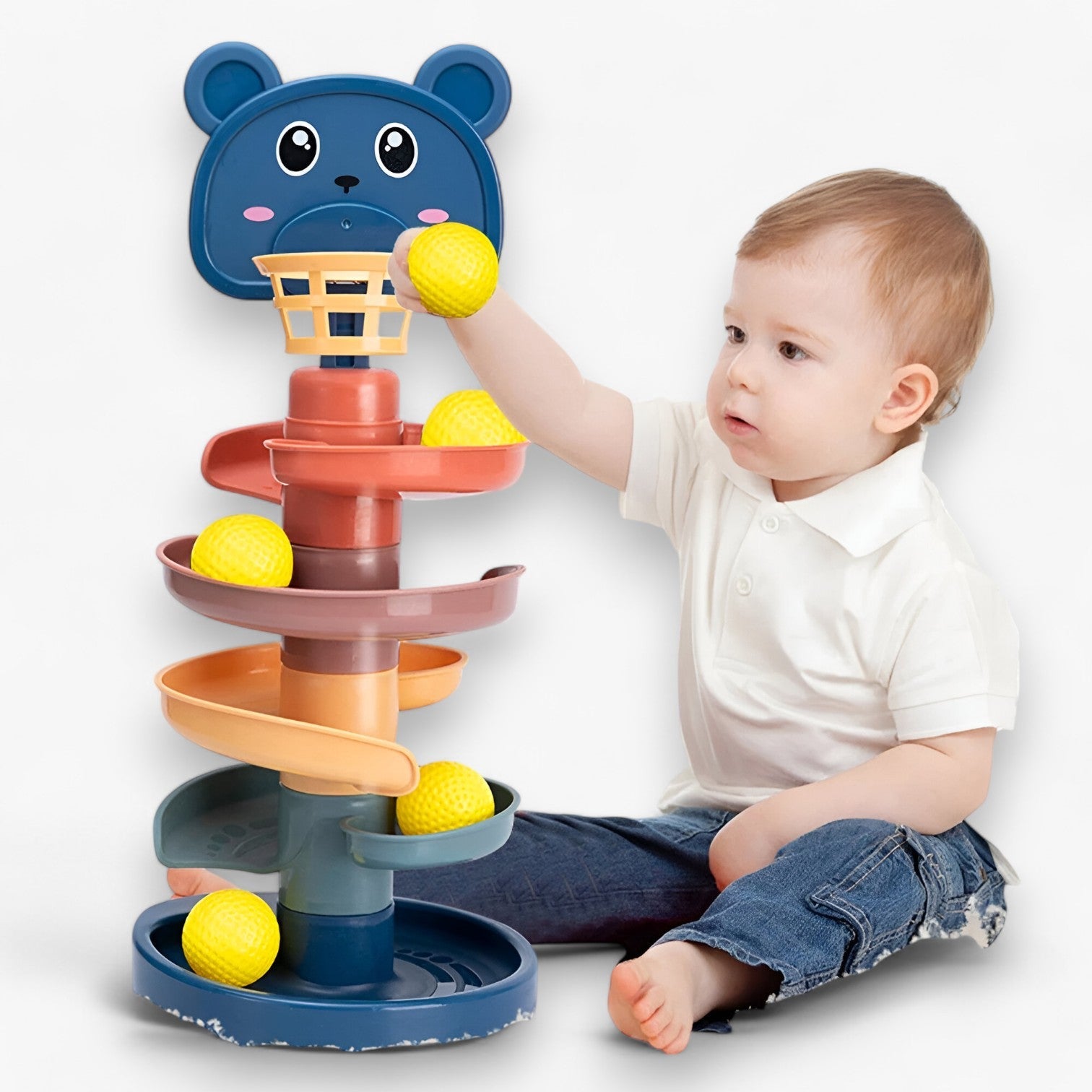 Uddannelseslegetøj til babyer | Rullende bold og stabler til tidlig læring - - baby - {{ product_tags }