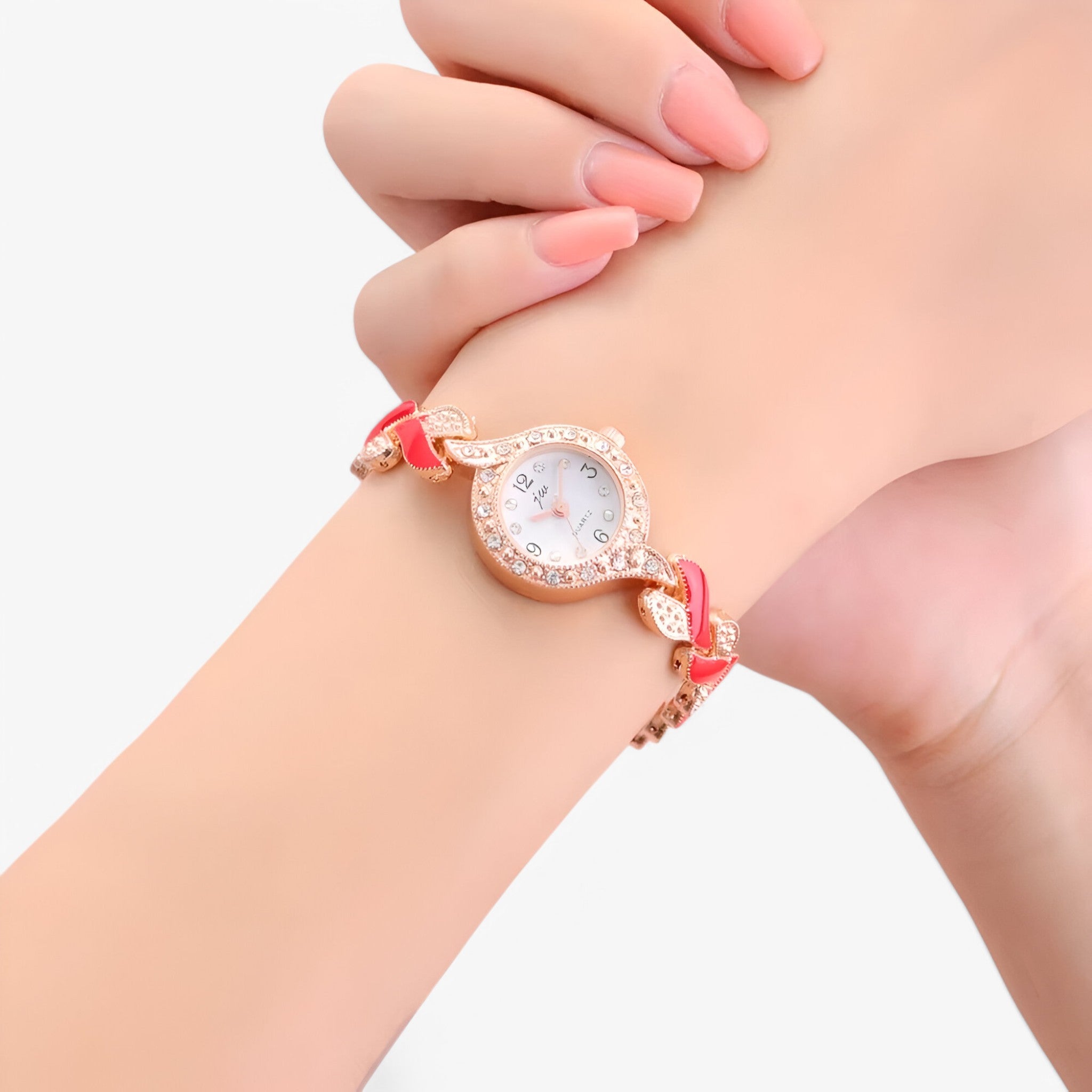 Junifer | Stål dameur med rhinsten og quartz urværk - - watches - {{ product_tags }
