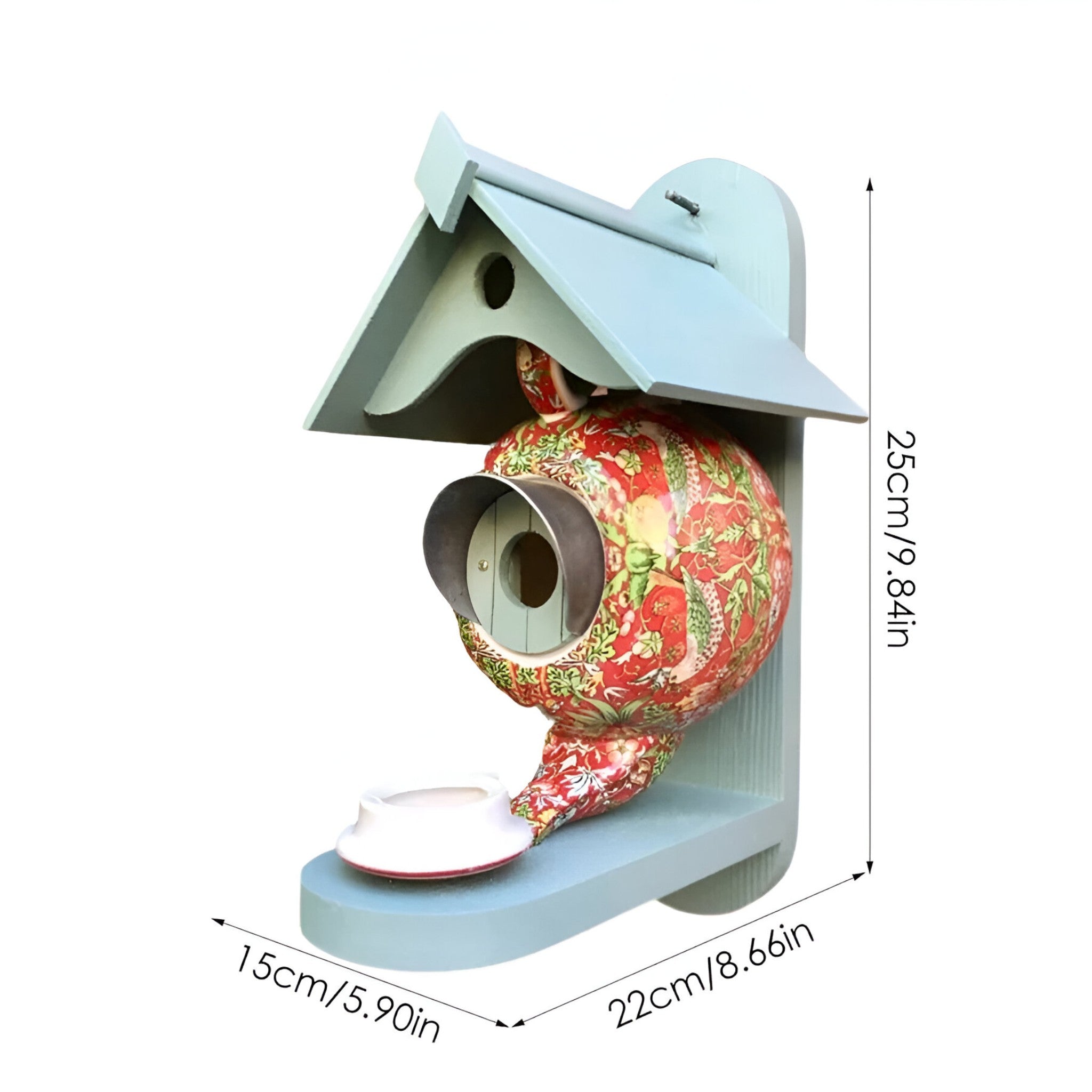 Tekande | Fuglemadshus med Unikt Teapot Design til Havens Fugle - - house & garden - {{ product_tags }
