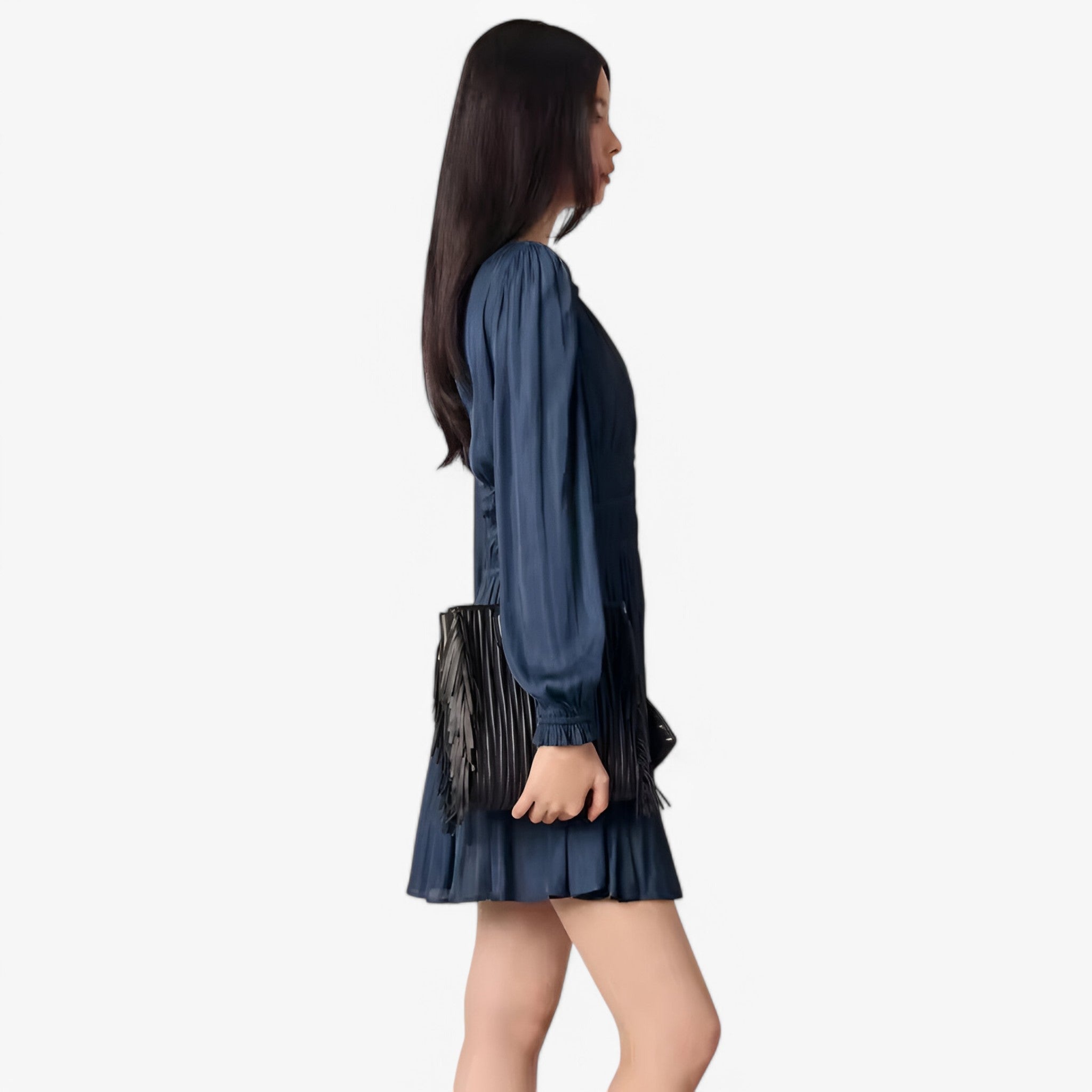 Valentina | Elegant kjole i simuleret silke - - women's fashion - {{ product_tags }