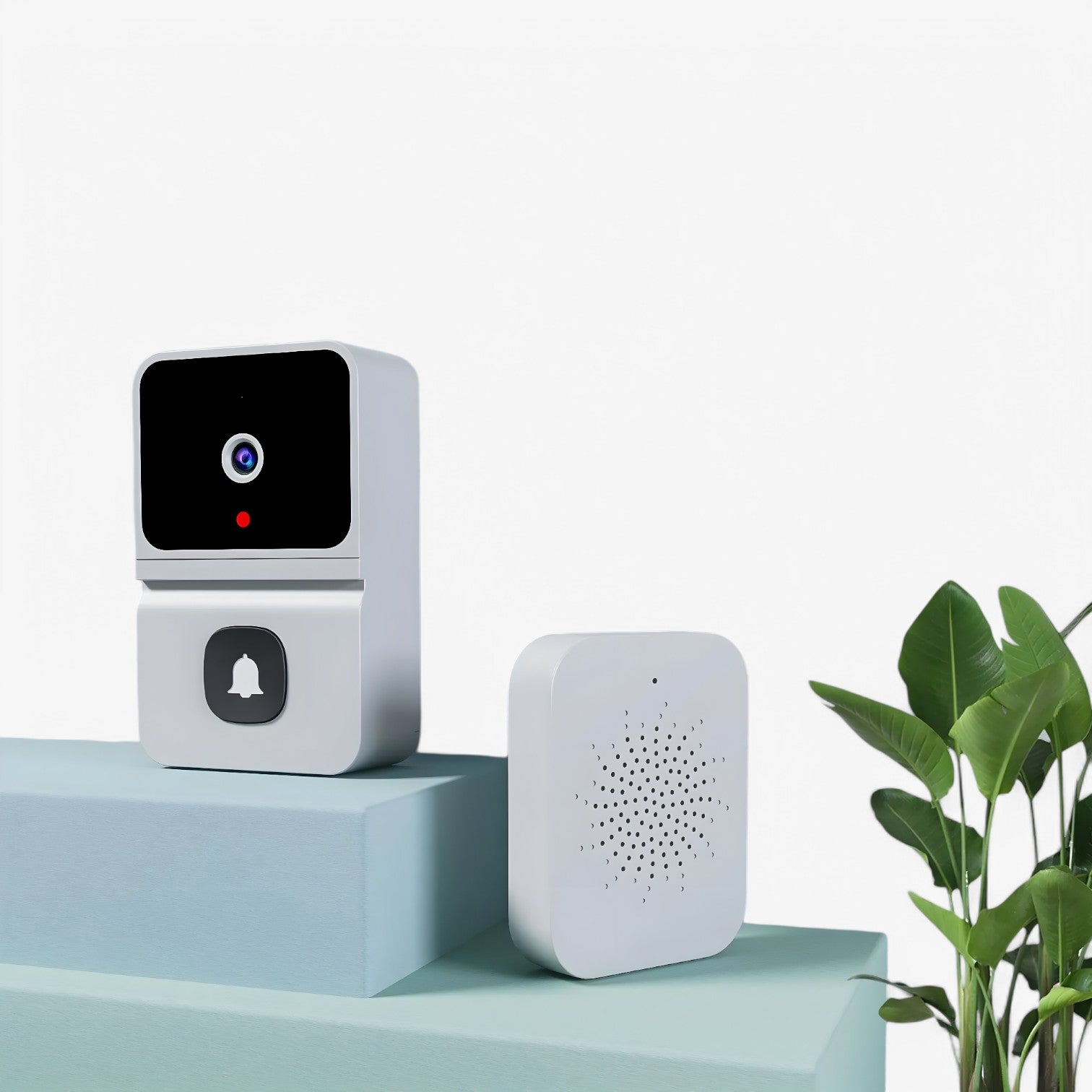 Dalton | Slim WiFi Videodørklokke med Tovejs Intercom - Hvid - gadgets - {{ product_tags }