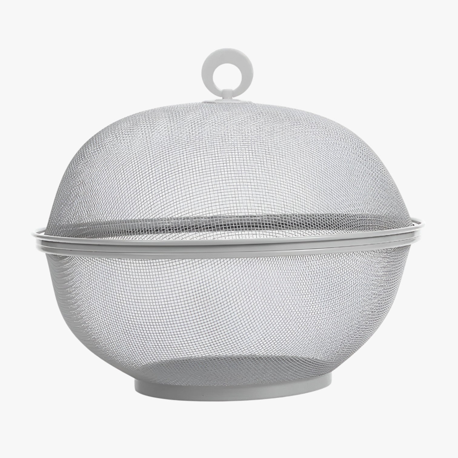 Edith | Vliegfri & Rummelig: Frugtfad i rustfrit stål med låg og stor kapacitet - Grå - house & garden - {{ product_tags }