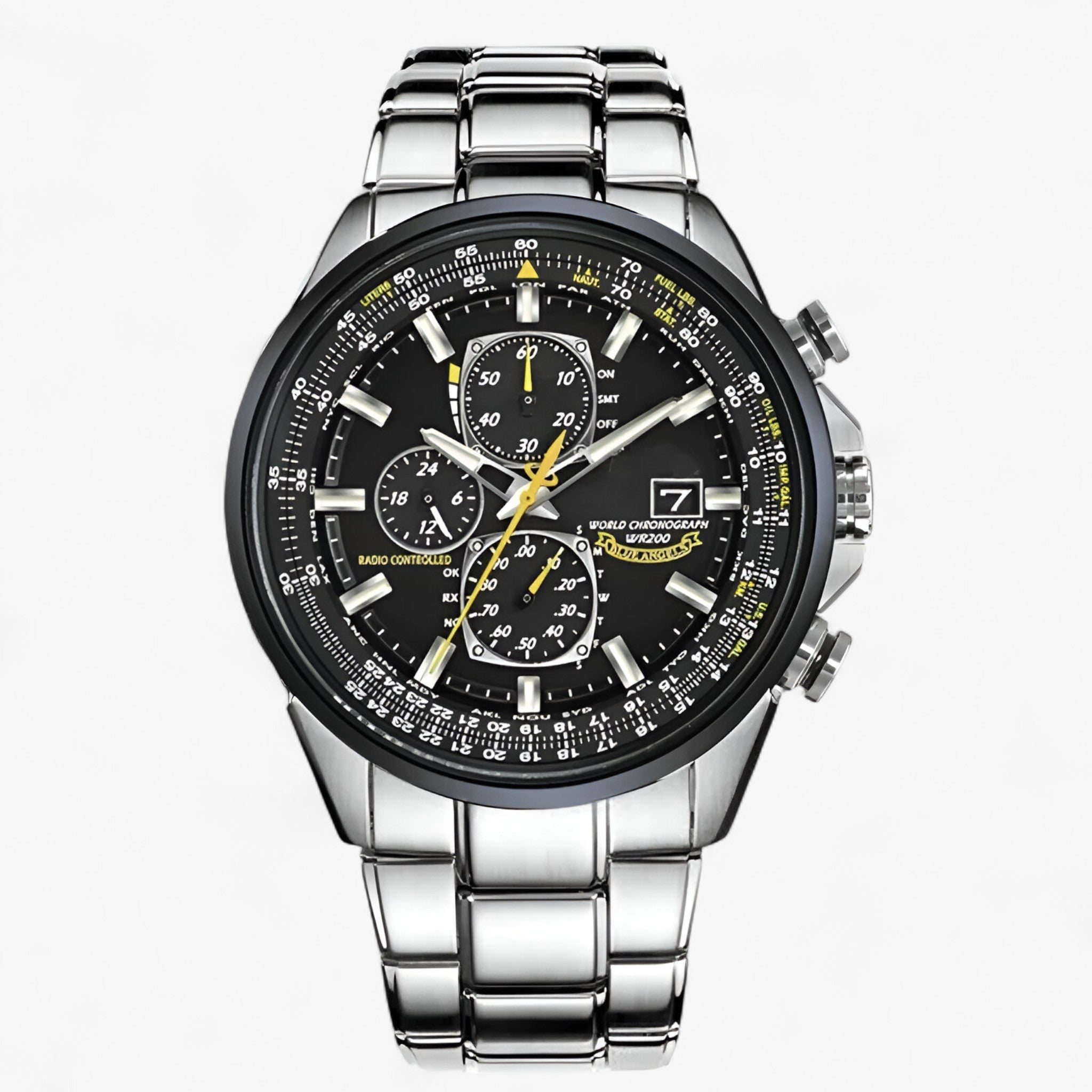 Elin | Ur Kronograf Mand MultiSteel 42mm, Sølv Stål, Blå Elegant Urskive - - Watches - {{ product_tags }
