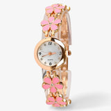 Juliette | Floral and cookie analog quartz wristwatch for women