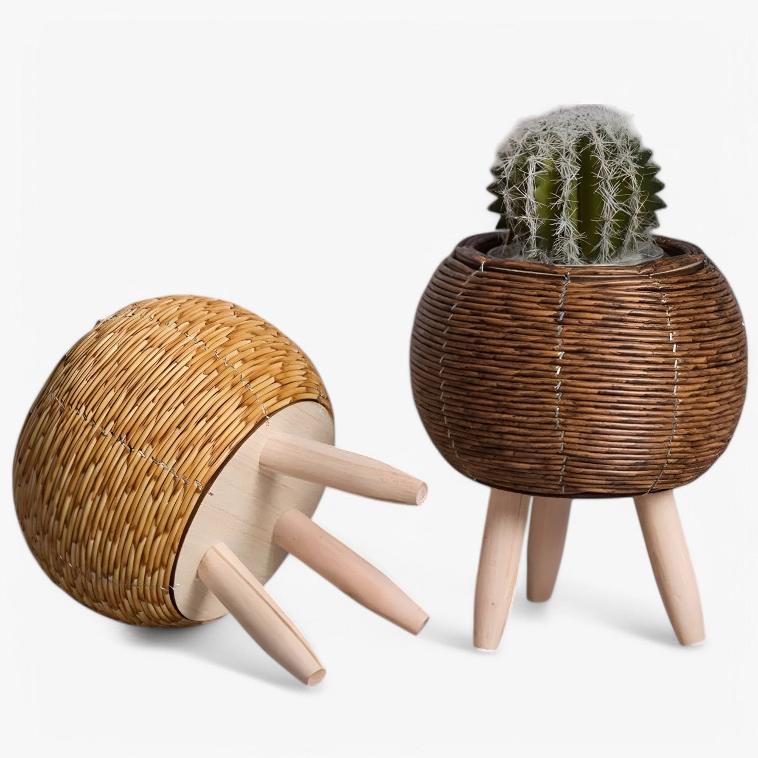 Kosta | Rotan Blomsterkrukke – Stilet Kraft til Dine Planter - - house & garden - {{ product_tags }