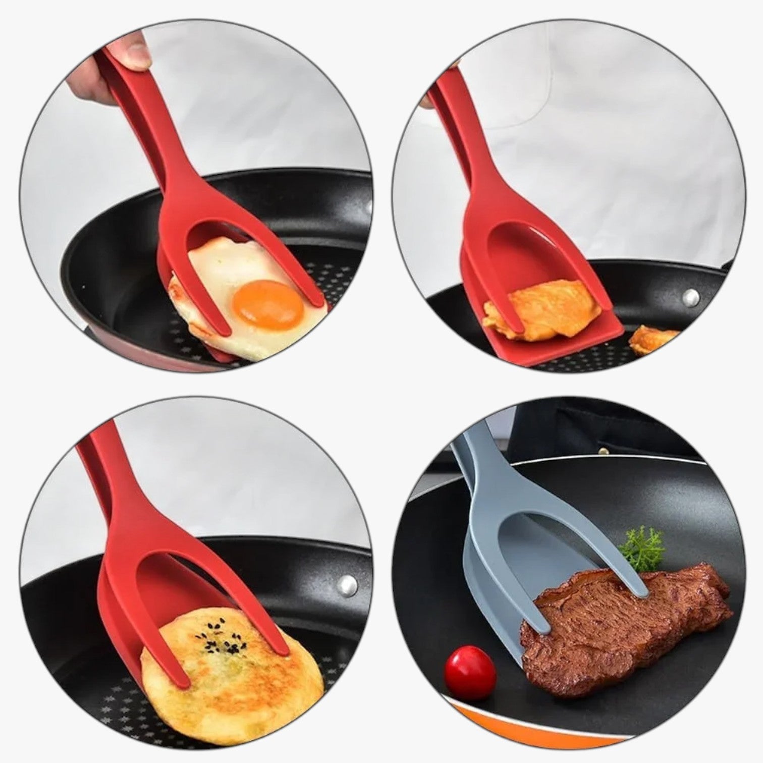 Carson | Silikone Spatula-tang 2-i-1 til æg og fisk - - house & garden - {{ product_tags }
