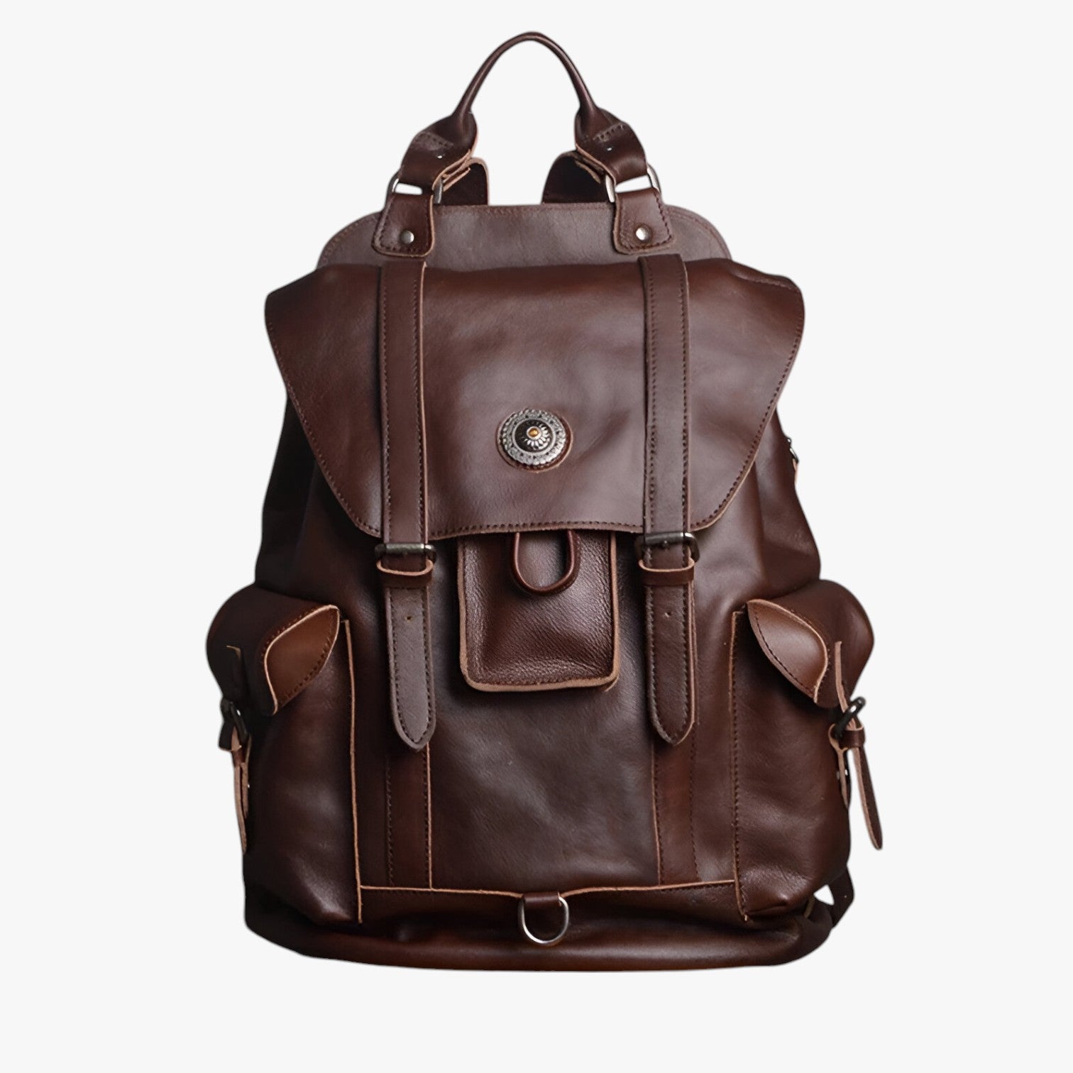 Freddie | Læder rejsetaske – Stilfuld, rummelig og vandtæt - Mørkebrun 15 tommer - bags - {{ product_tags }