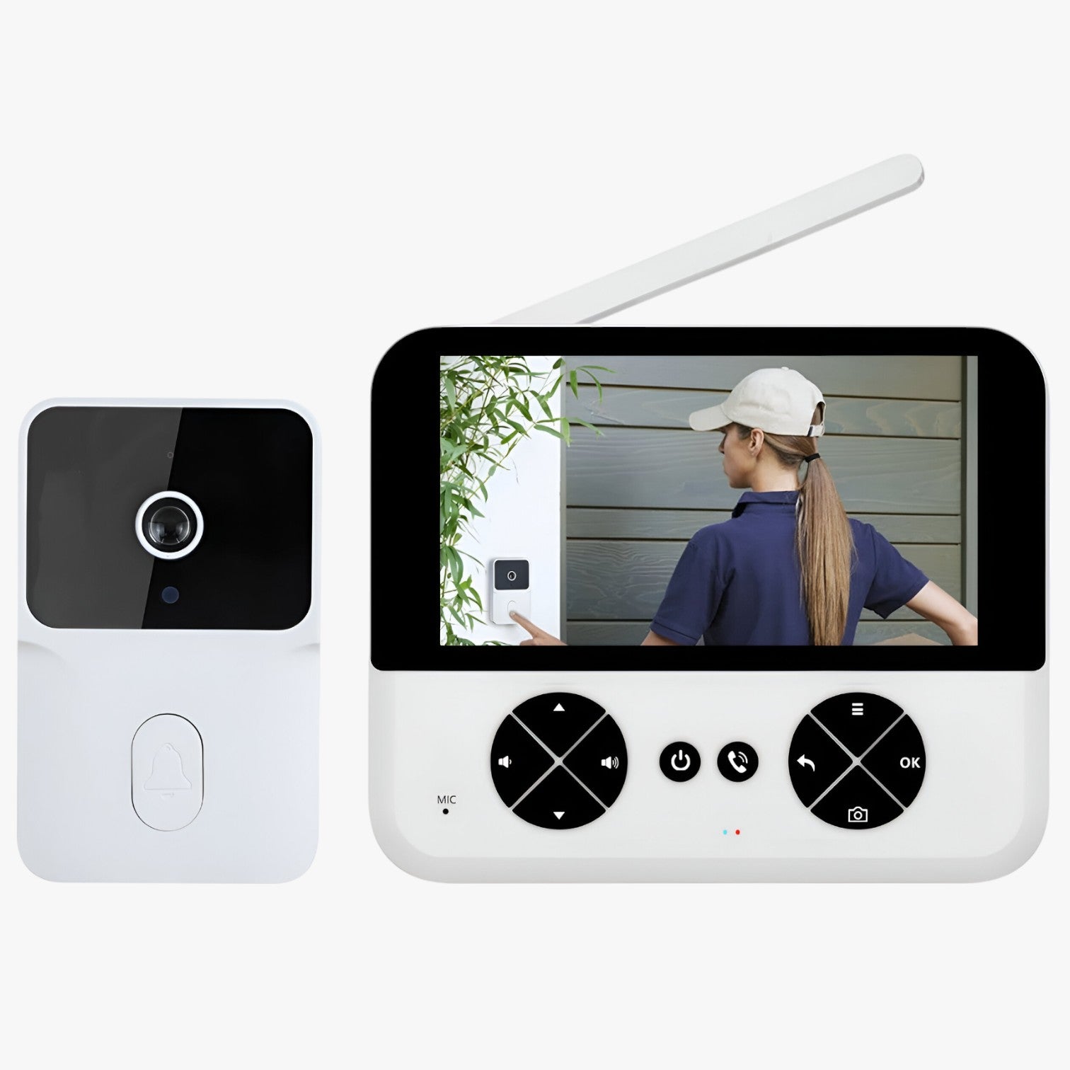 Linus | Trådløs videodørklokke – Sikker, klar og altid forbundet - M15 Hvid - other - {{ product_tags }