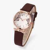 Lesley | Women's Watch with Digital Quartz Movement and Leaf Motif