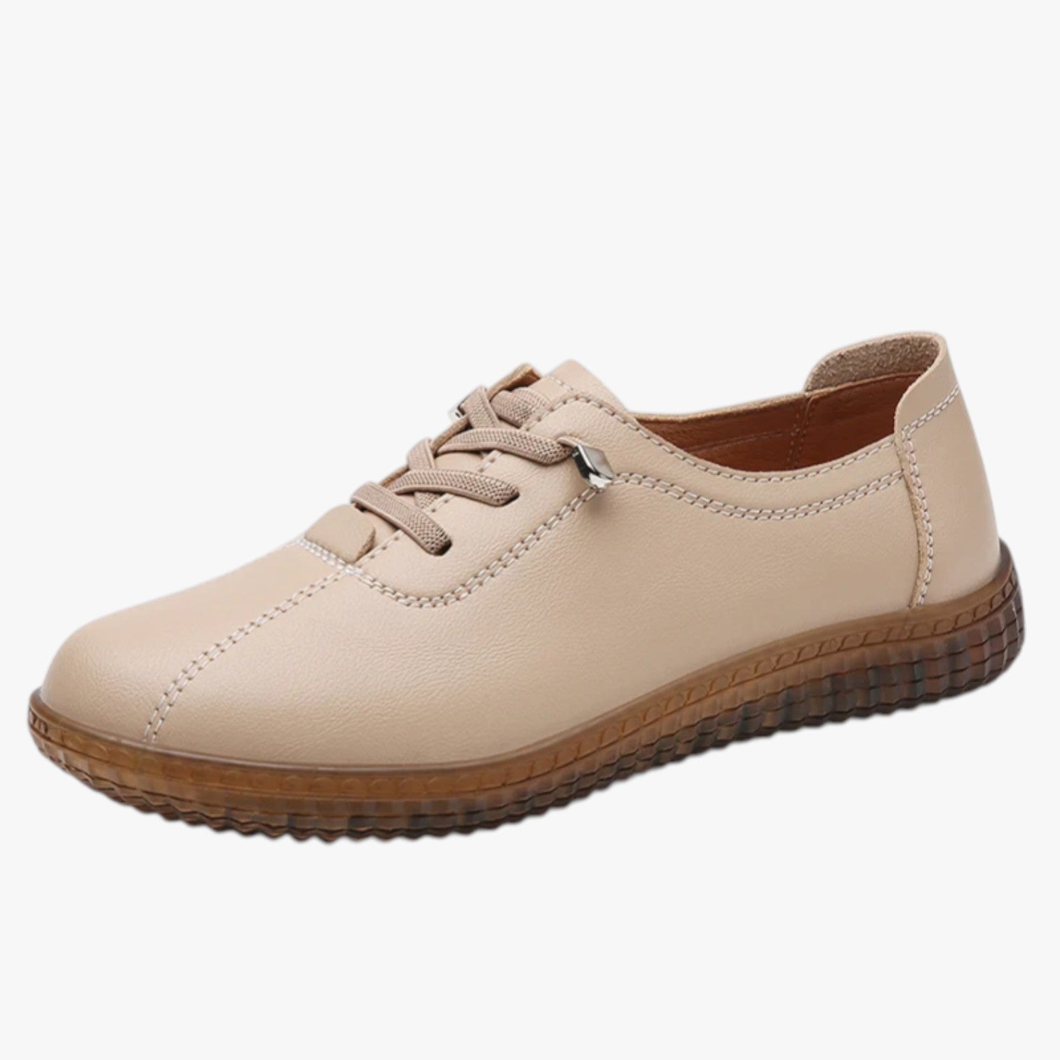 Alena | Sneakers i ægte læder: bløde, åndbare og perfekte til sommeren - Appelsin - Alena | Sneakers i ægte læder: bløde, åndbare og perfekte til sommeren - €25 - {{ product_tags }