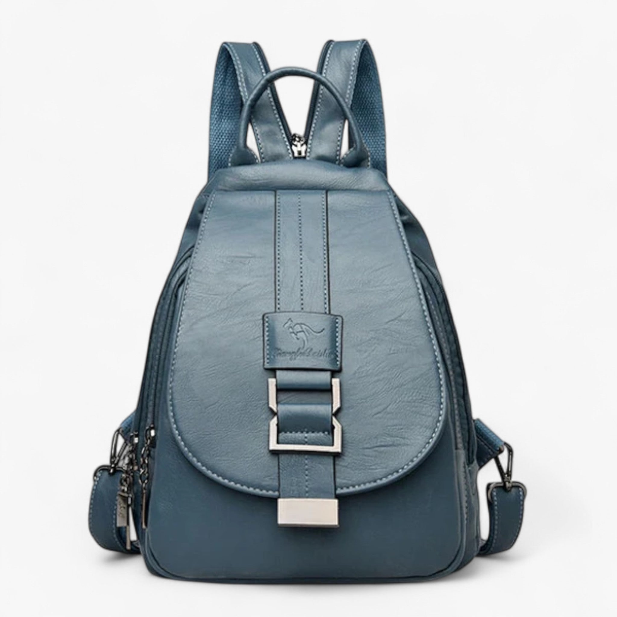 Veala | Elegant og chic læderrygsæk - Blå Sø - bags - {{ product_tags }