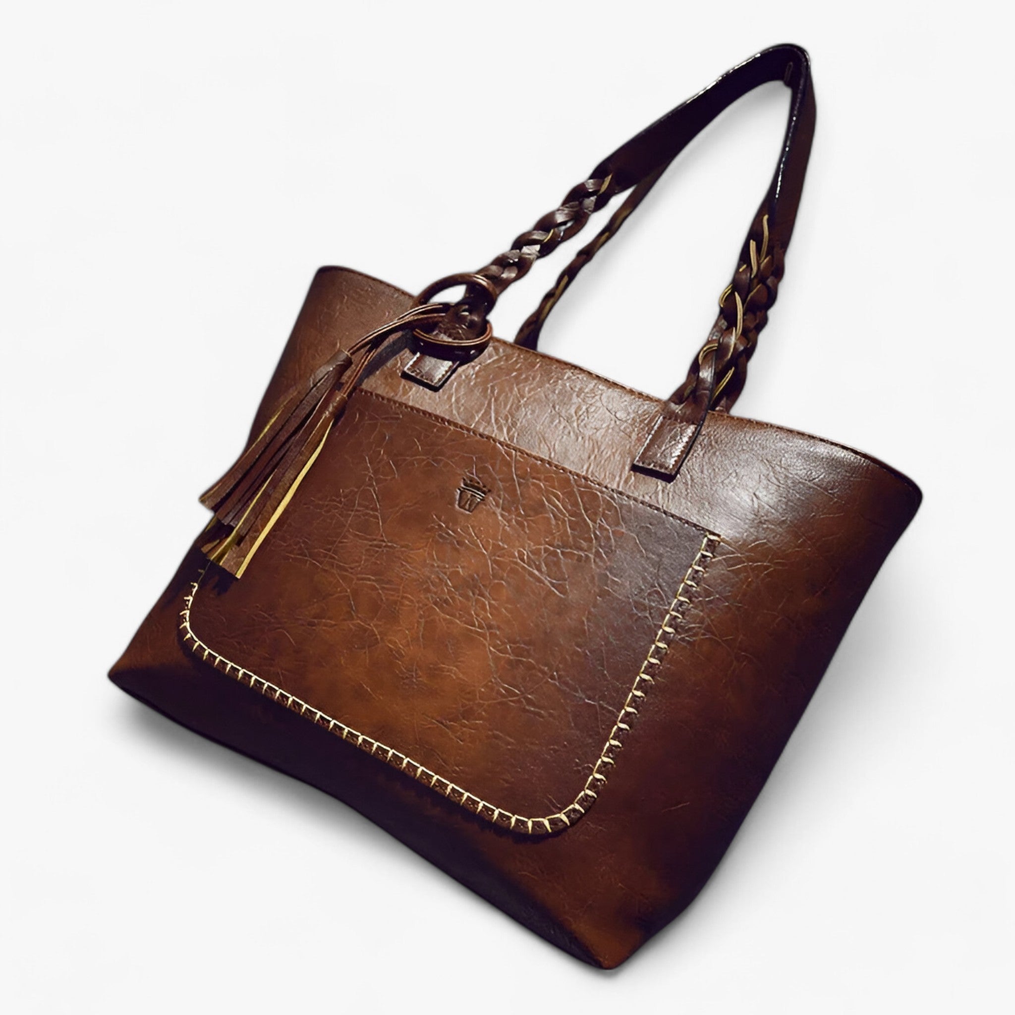 Clea | Lædertaske med kvast - - bags - {{ product_tags }