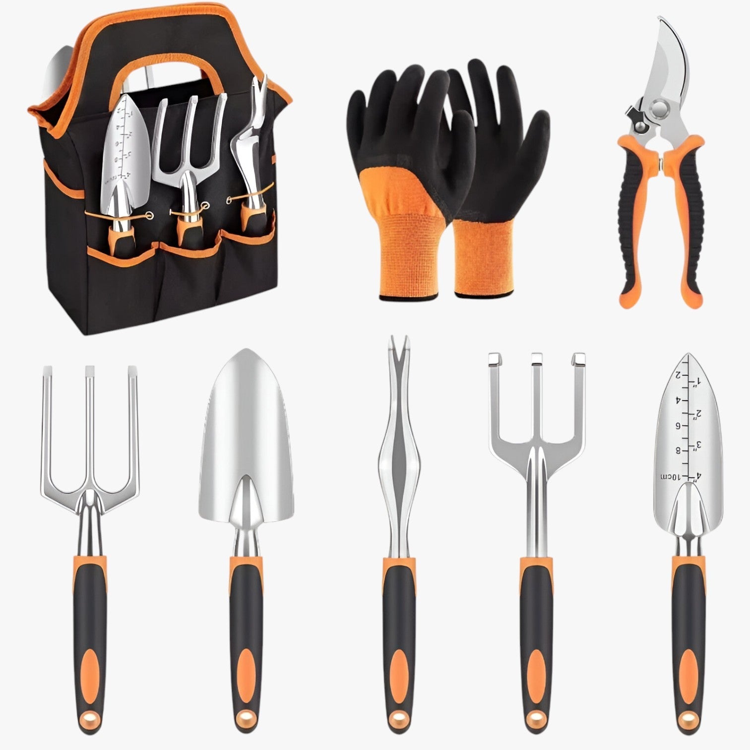 Cason | Stevige Beskæringssaks Sæt – Præcist og problemfrit beskæring - orange-8DEL - house & garden - {{ product_tags }
