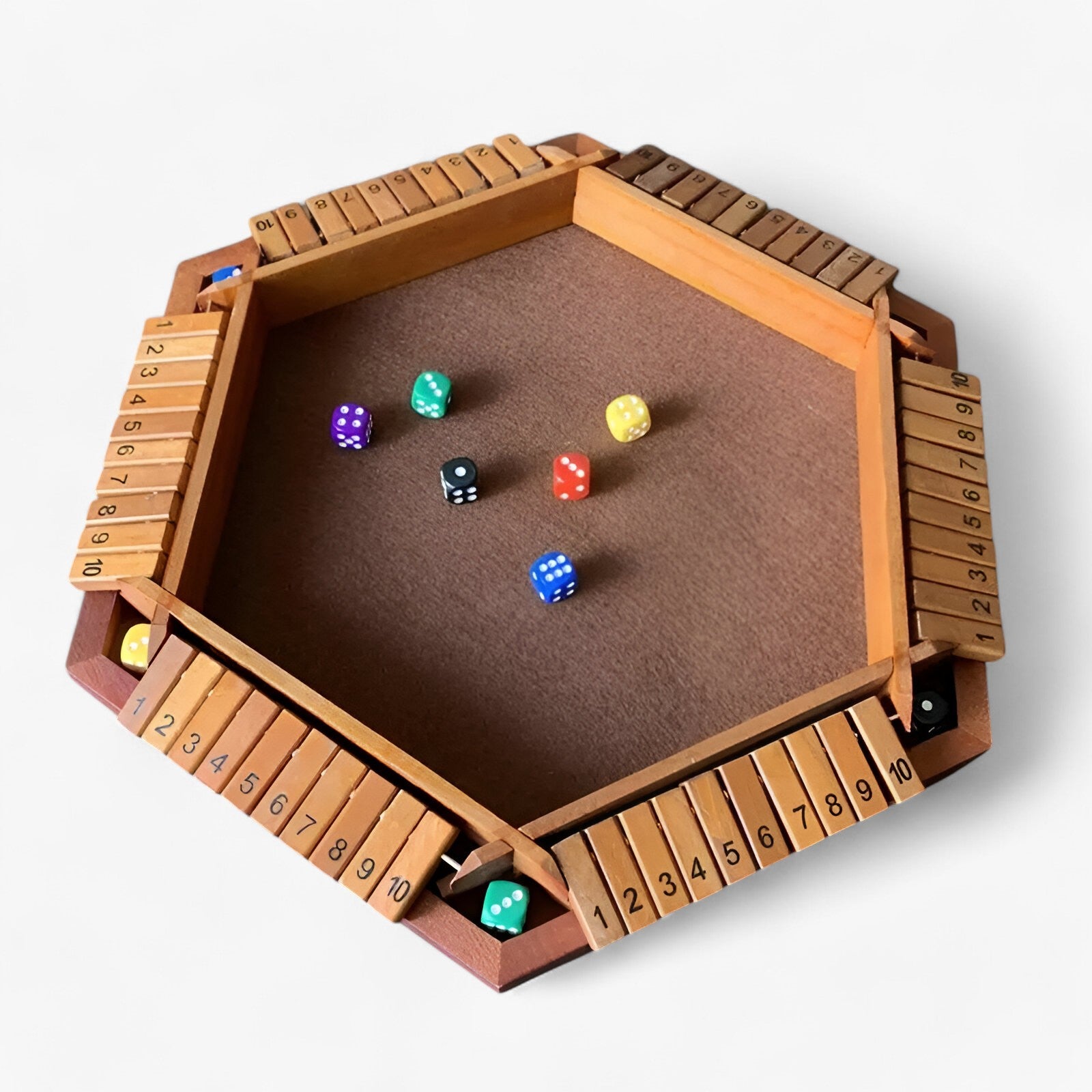 Strategisk Sjov | Shut The Box Spil - Brun - other - {{ product_tags }