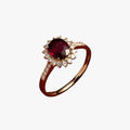 Janet | Vintage ring med kongelig flair og funklende rubinlook
