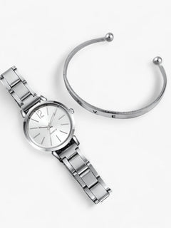 Lorena | Elegant dameur sæt - Stylet rustfrit stål & armbånd