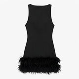 Seraphina | Mini Dress with Feathers - Elegant and Bold