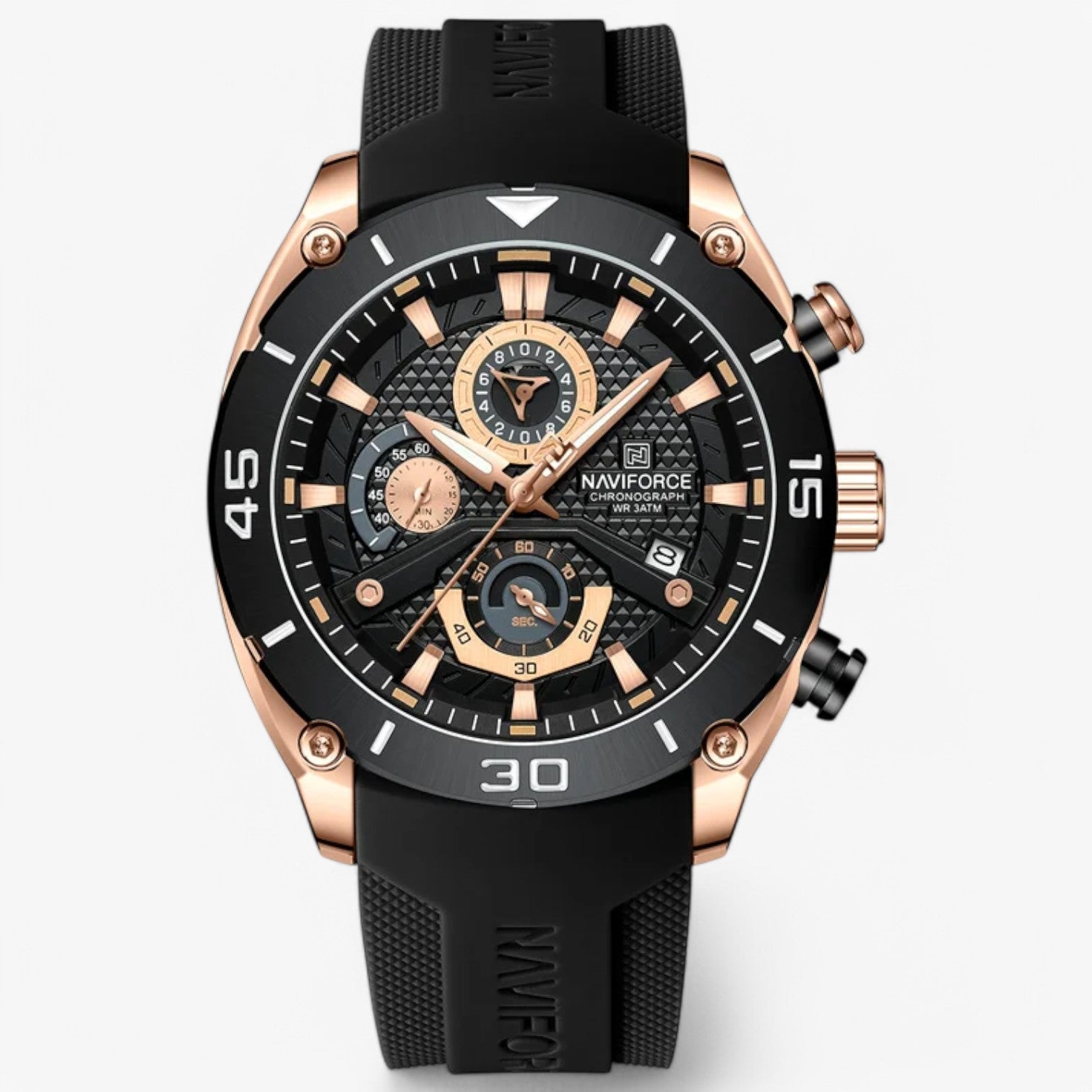 Rene | Taktisk & Robust – Vandtæt sportsur til enhver eventyrer - Rosa Sort - watches - {{ product_tags }