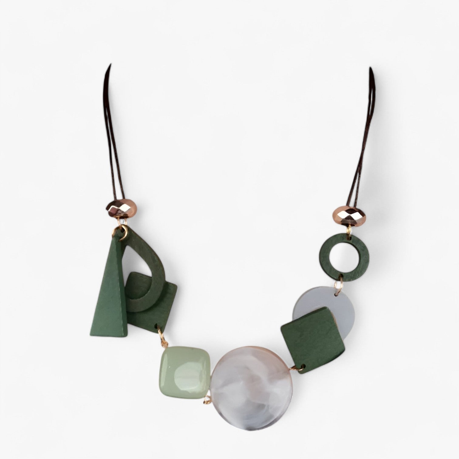 Alina | Vintage Geometrisk Vedhæng Halskæde – Håndlavet Etisk Elegance - - women's fashion - {{ product_tags }