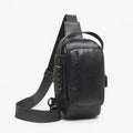 Yael | Herre Sling Bag med USB & Antidiefstal Slot – Stilfuld & Praktisk